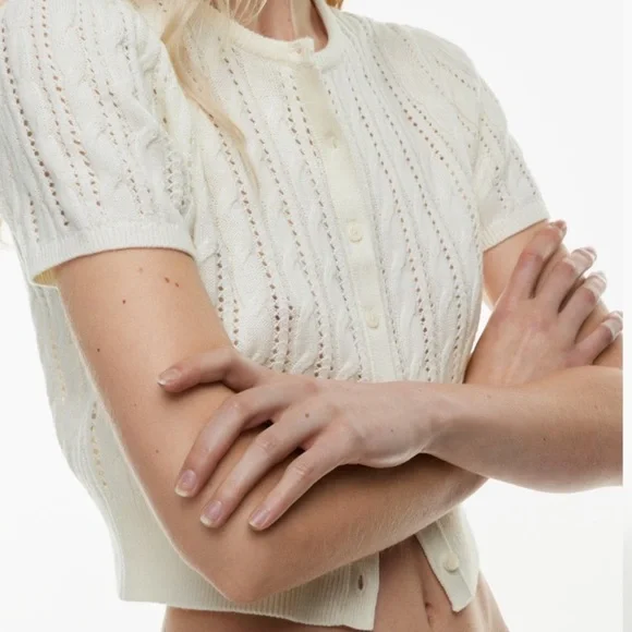 ARITZIA WILFRED Fey Cardigan in Color Oak sz M - Picture 4 of 10